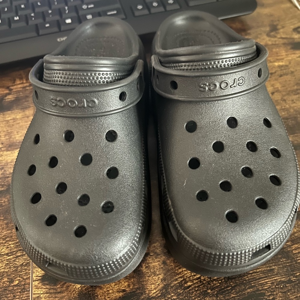 Heeled crocs